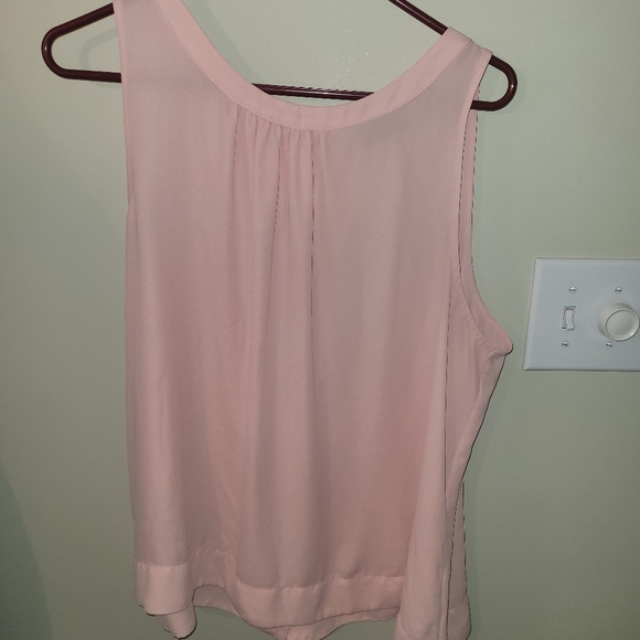 (4 For $20) 7th Avenue‎ New York & Company Light Pink Blouse - Picture 3 of 4